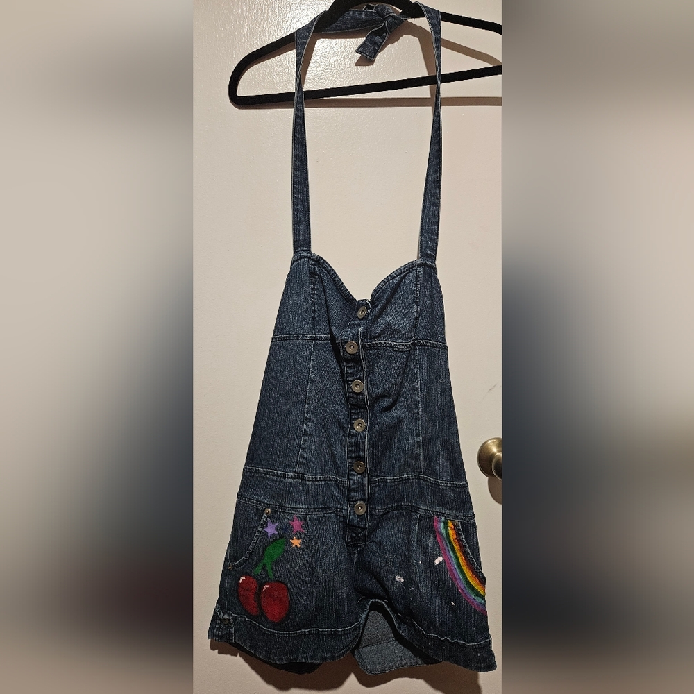 Forever 21 Denim Halter Romper